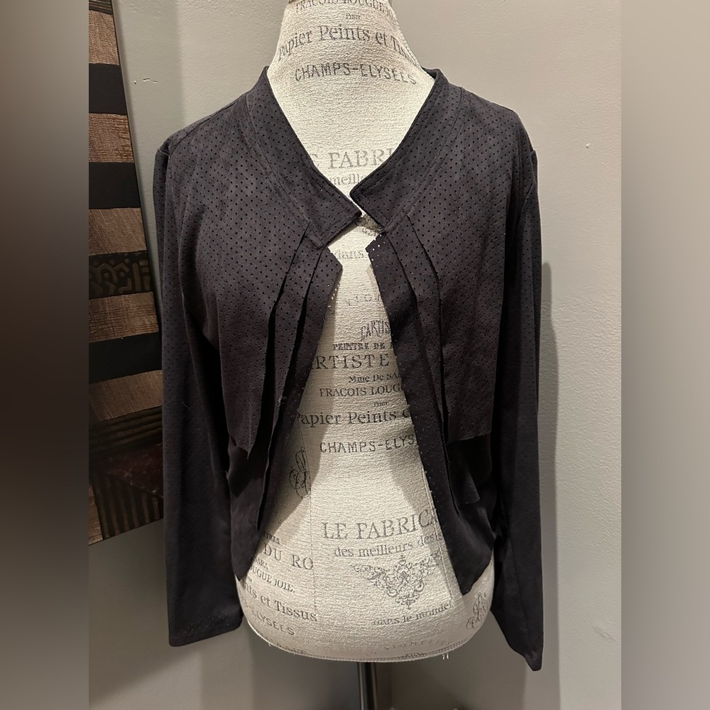 Nine West Athleisure Faux Suede Jacket Pre-Loved